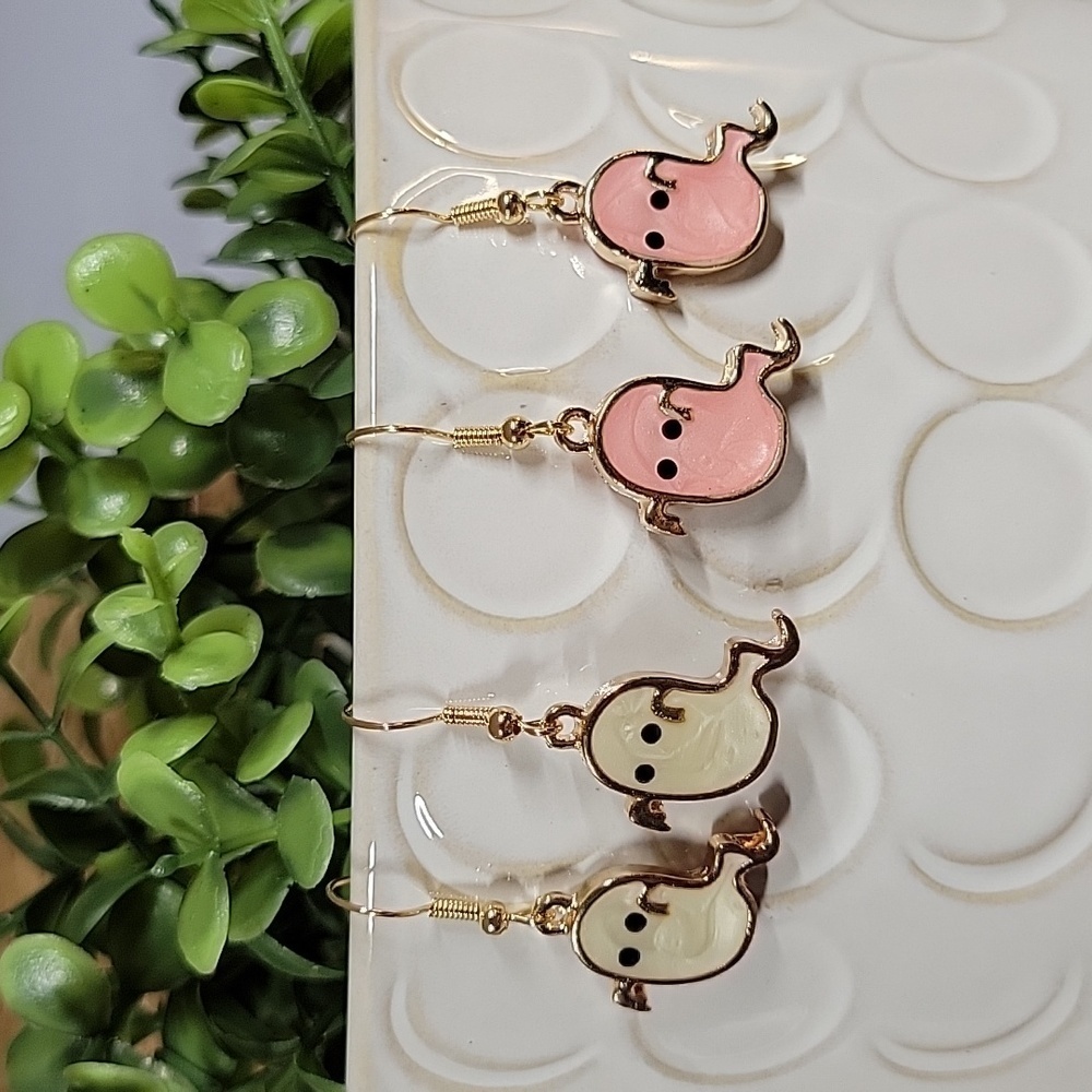Cute Ghost Drop Earrings, choice of color